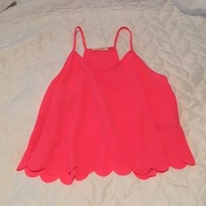 Scalloped Tank Top